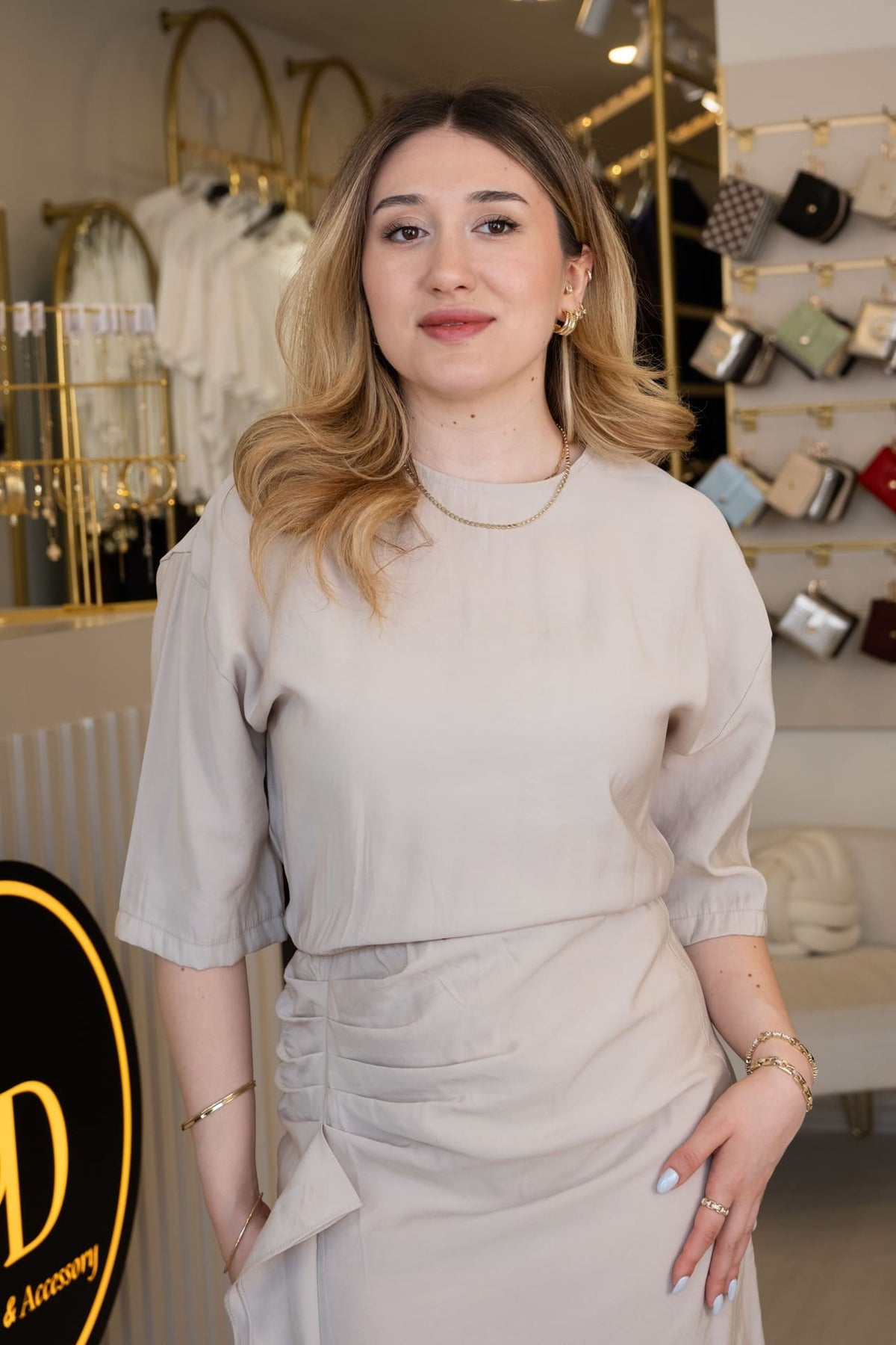Yanı Büzgü Detaylı Elbise